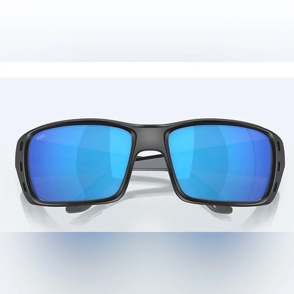 🕶️🌞COSTA Del Mar Permit Matte Black/Blue Mirror 580G Polarized 62mm Sunglasses🌞 - Picture 9 of 11